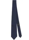 ETRO jacquard printed silk tie - Blue