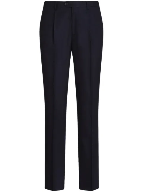 ETRO pressed-crease wool trousers