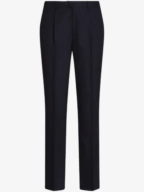 ETRO pressed-crease wool trousers