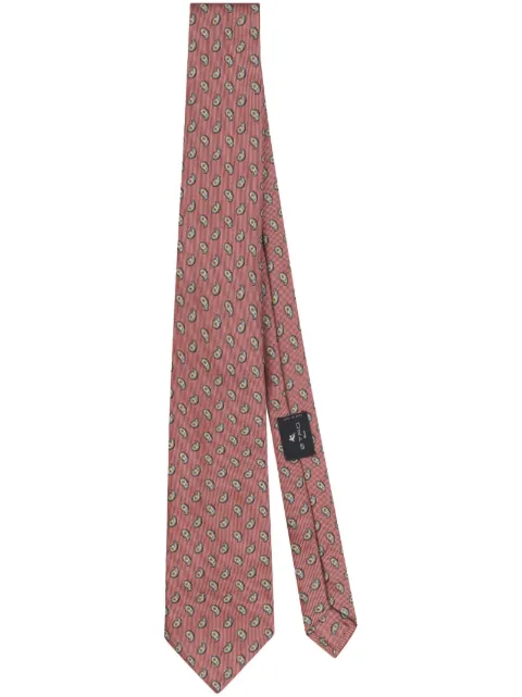 ETRO 佩斯理提花真丝领带