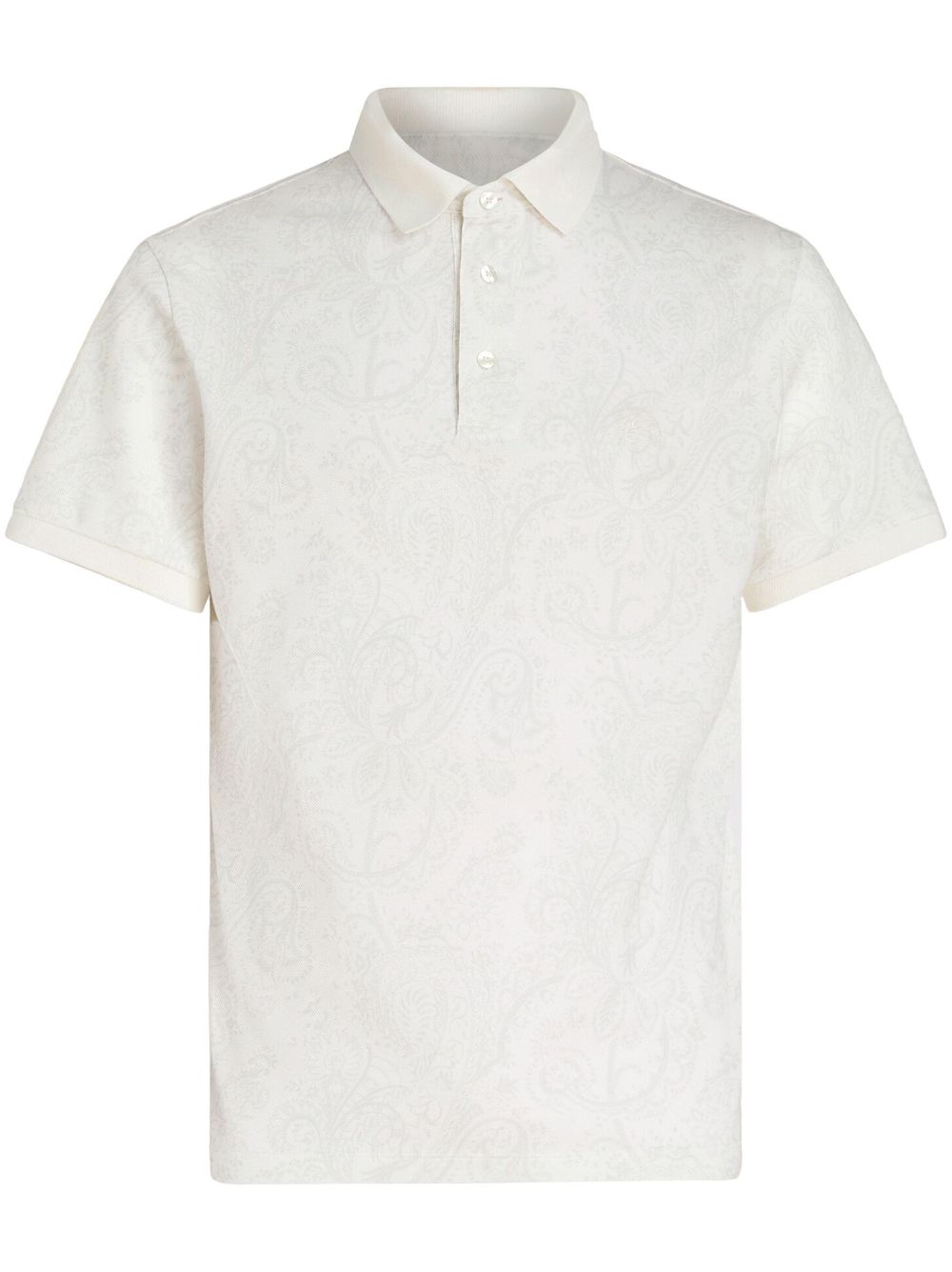 ETRO Poloshirt met paisley-print Wit