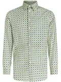 ETRO geometric-print cotton shirt - Green