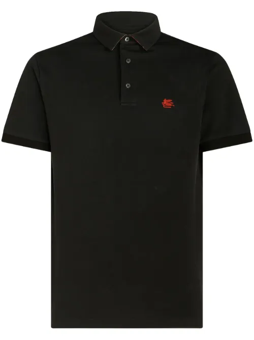 ETRO polo à logo brodé - Noir - ETRO - Modalova