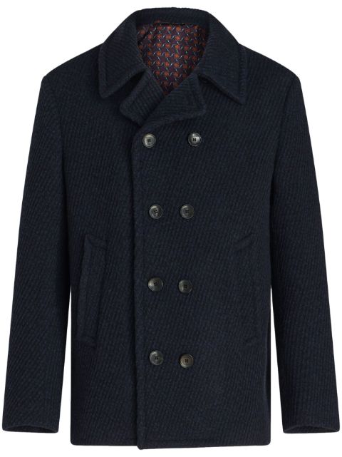 ETRO notched-collar double-breasted coat 