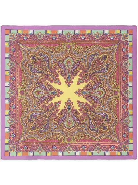 ETRO graphic-print silk pocket square