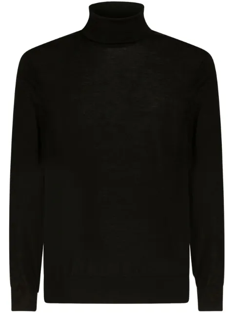 ETRO roll-neck cashmere-silk blend jumper