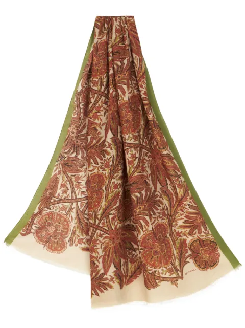 ETRO floral-print cashmere-silk scarf