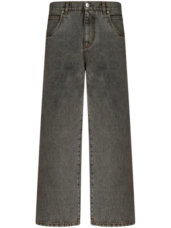 Etro Mid-rise Straight-leg Jeans in Black