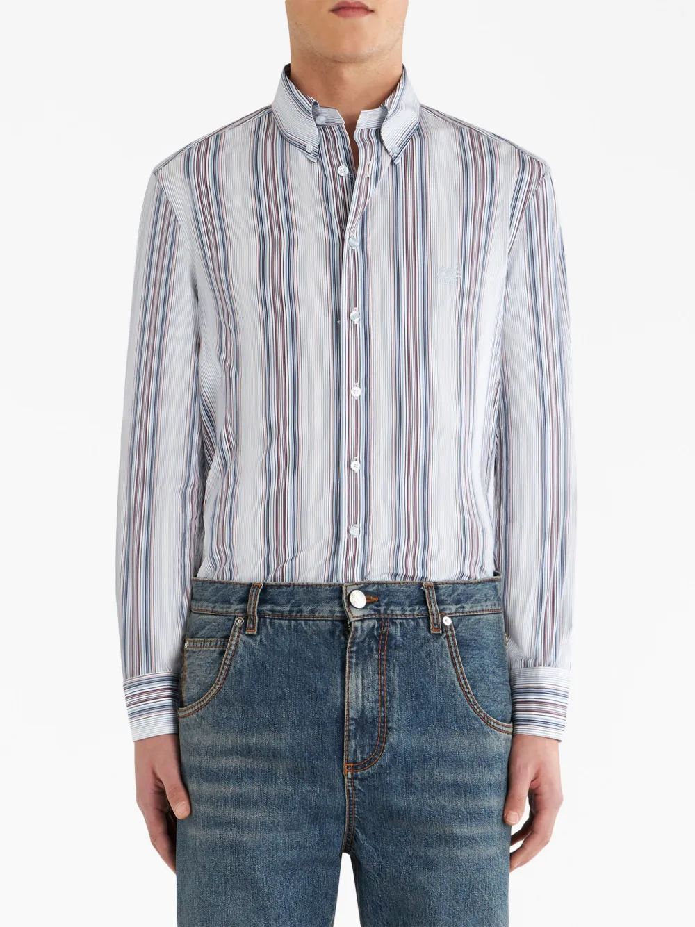 ETRO Gestreept overhemd - Wit