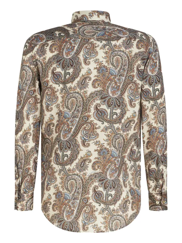 ETRO paisley-print Cotton Shirt | Neutrals | FARFETCH