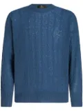 ETRO cable-knit cashmere jumper - Blue