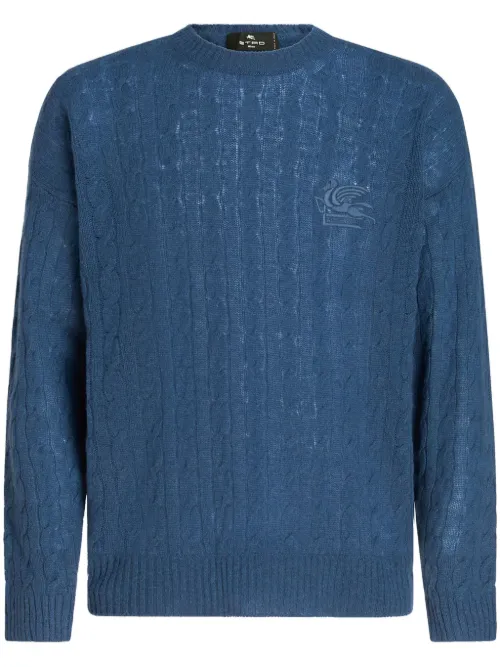 Pull en maille torsadée - ETRO - Modalova