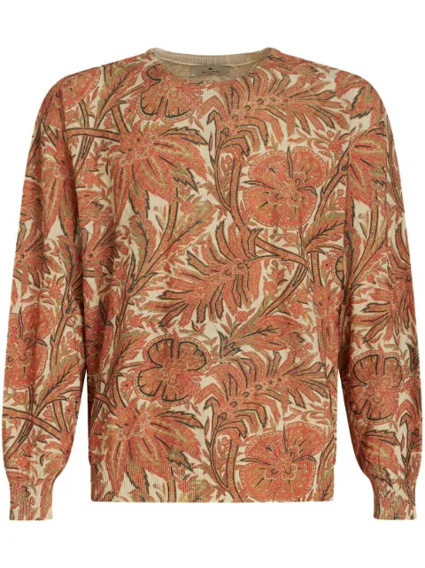 ETRO botanical-print sweatshirt