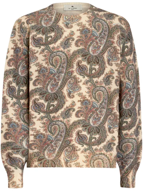 ETRO paisley-print wool jumper