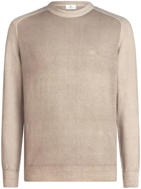 ETRO logo-embroidered virgin wool sweater