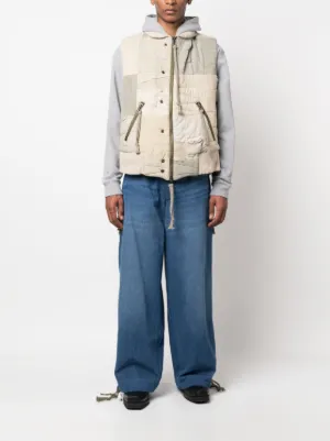 Greg Lauren デニムパッチワークベースボールジャケット ポケットパッチワークデニム 2color - SIMIO | 60% - アジア
