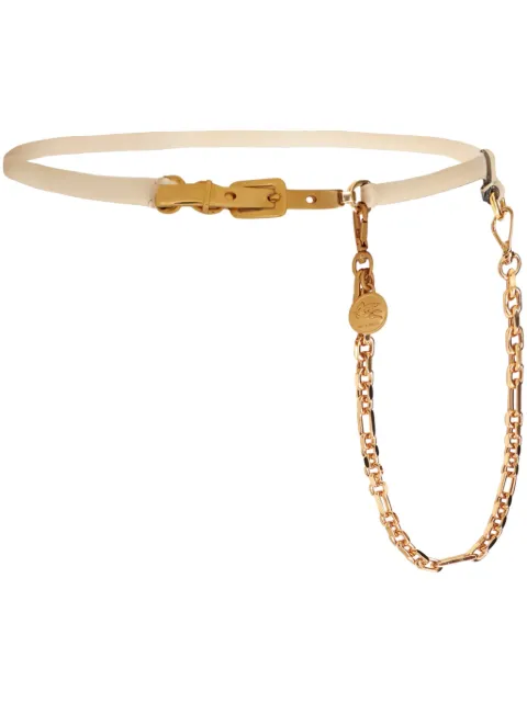 ETRO Pegaso-medallion chain leather belt