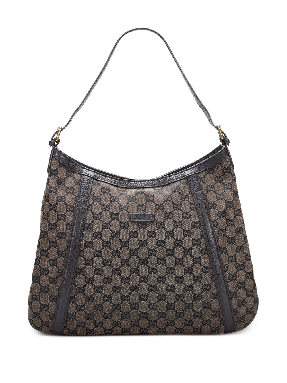 Pre-owned Gucci Gg Canvas Hobo Bag In Grey