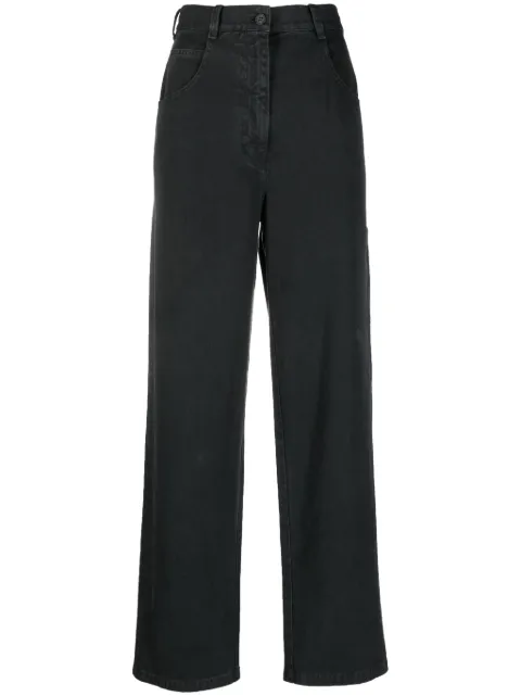 Nili Lotan jeans anchos con tiro alto