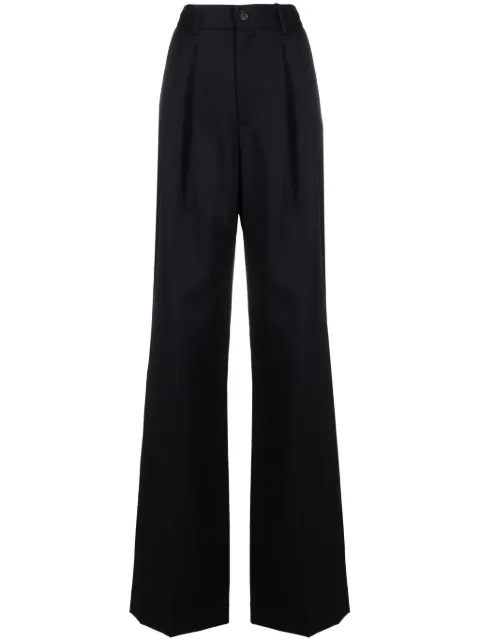 Nili Lotan pleat-detail wide-leg trousers