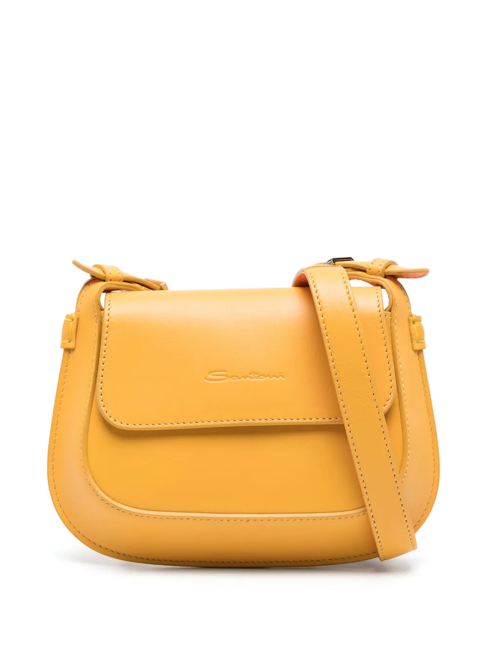 Santoni ロゴ ショルダーバッグ - イエロー Santoni ロゴ ショルダーバッグ - イエロー