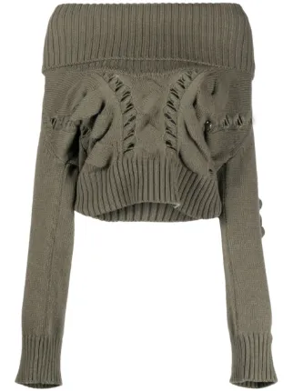 Blumarine Schulterfreier Pullover - Farfetch