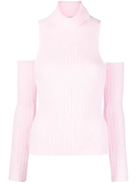 Blumarine ribbed-knit top