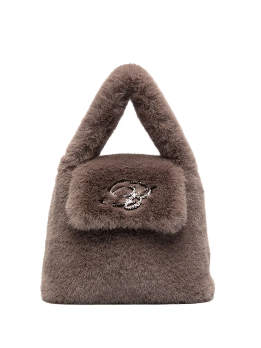 Blumarine sac à main à plaque logo - Vert Top Merken Winkel