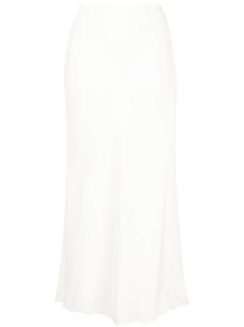 Rixo Crystal lace-detailing skirt