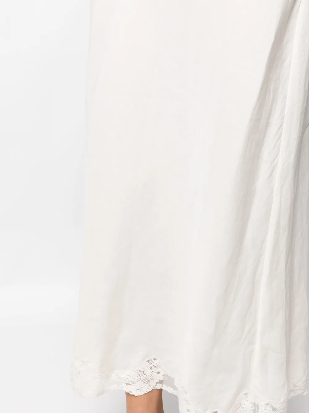 Rixo London Crystal Lace-trimmed Cotton Maxi Skirt In White