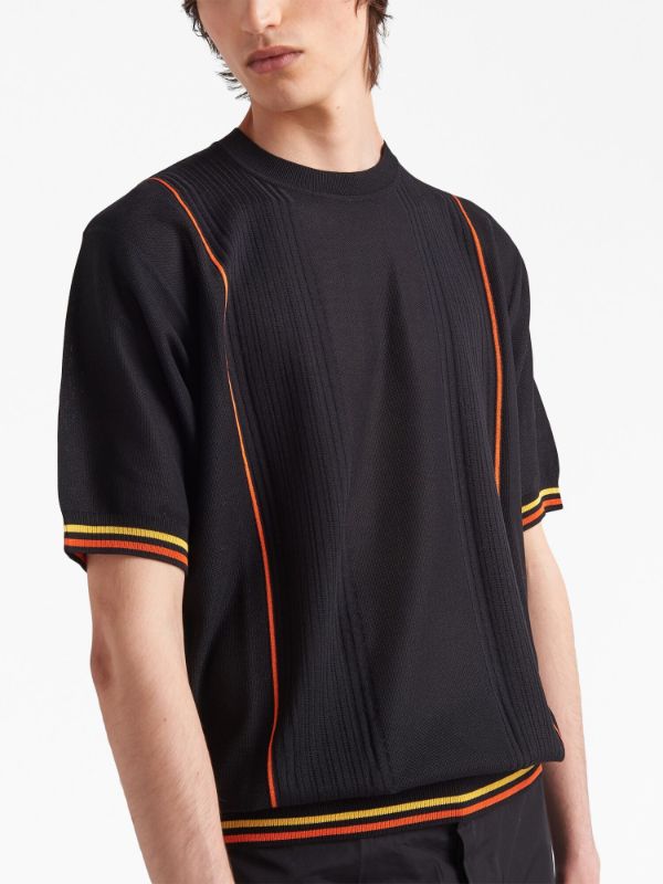 Prada intarsia-knit Silk Top - Farfetch