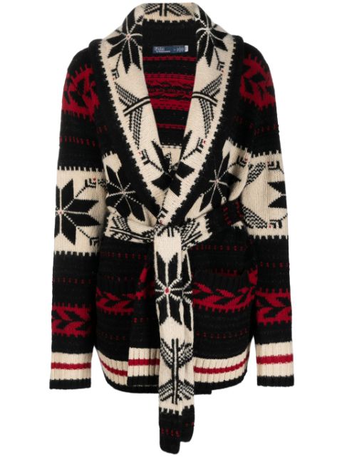 Polo Ralph Lauren patterned intarsia-knit cardigan Women