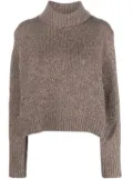 Polo Ralph Lauren roll-neck mélange jumper - Brown