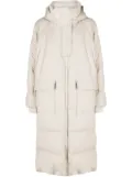 Brunello Cucinelli long puffer coat - Grey