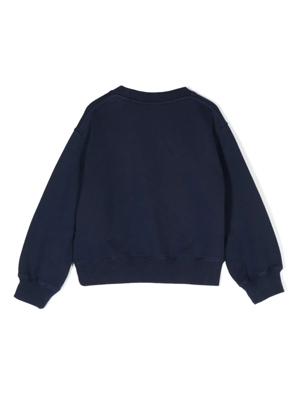 There Was One Kids logo-print cotton sweatshirt - Blauw