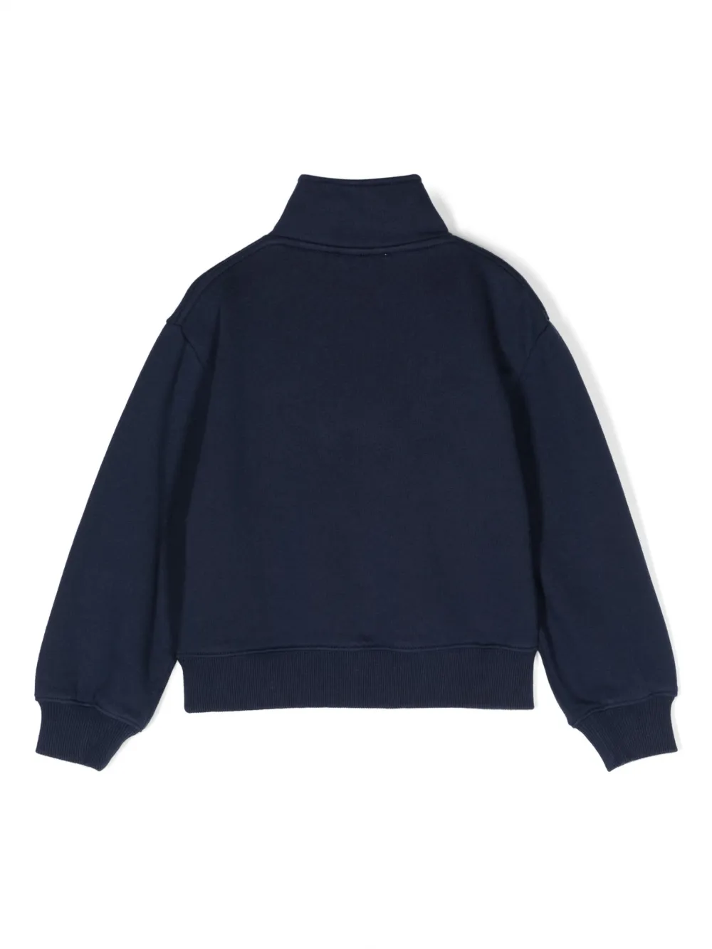 There Was One Kids Sweater met halve rits - Blauw