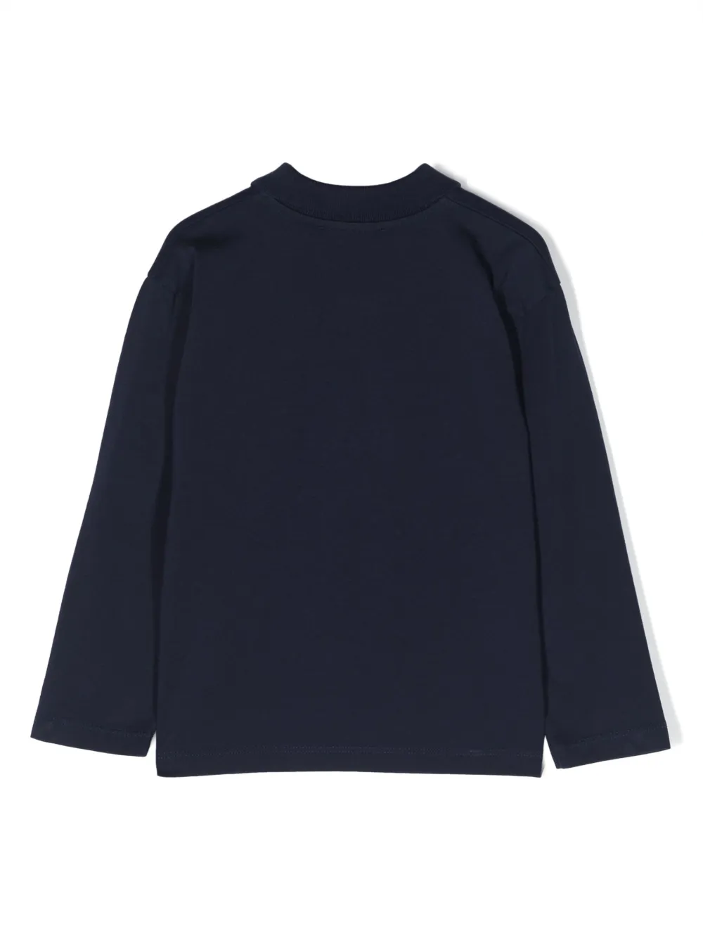 There Was One Kids Poloshirt met logoprint - Blauw