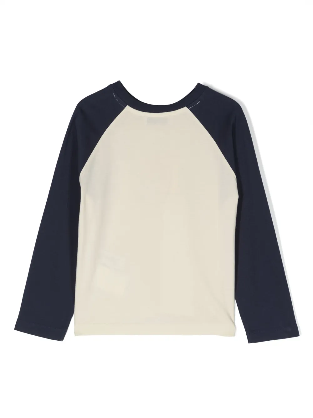 There Was One Kids logo-print cotton long-sleeve T-shirt - Wit
