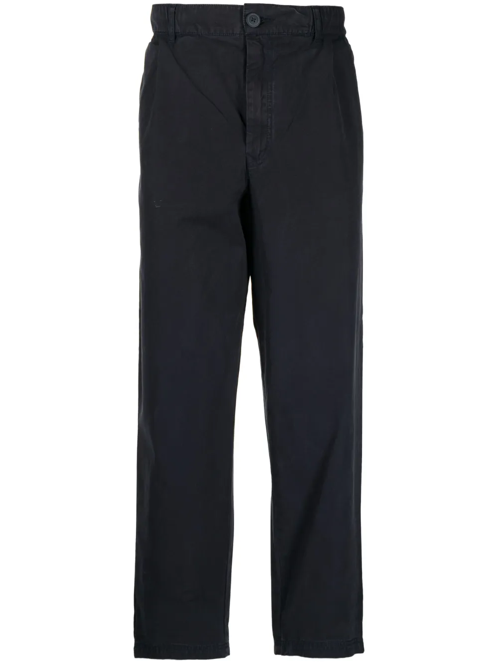 BARBOUR MID-RISE COTTON TWILL TROUSERS