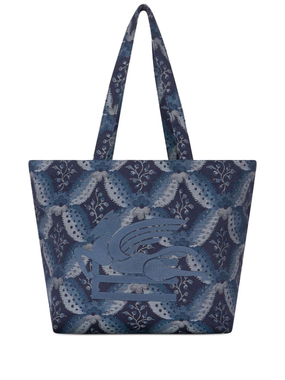 ETRO medium Floralia-print tote bag - Blue