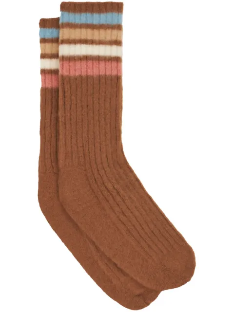 ETRO chaussettes colour block à rayures