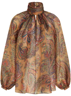 ETRO Liquid Paisley cut-out Top - Farfetch