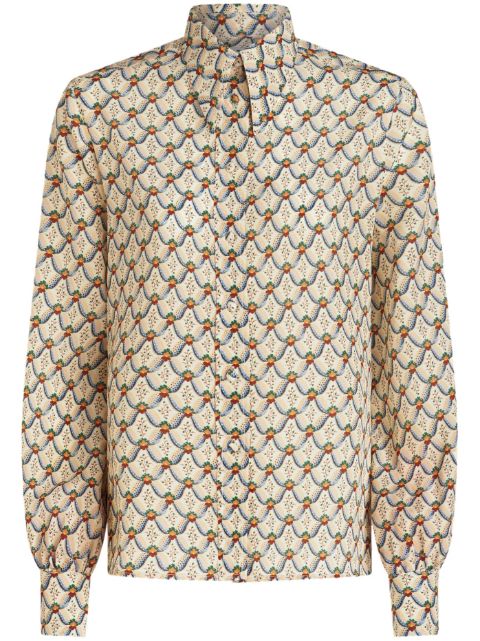 ETRO floral-print silk shirt Women