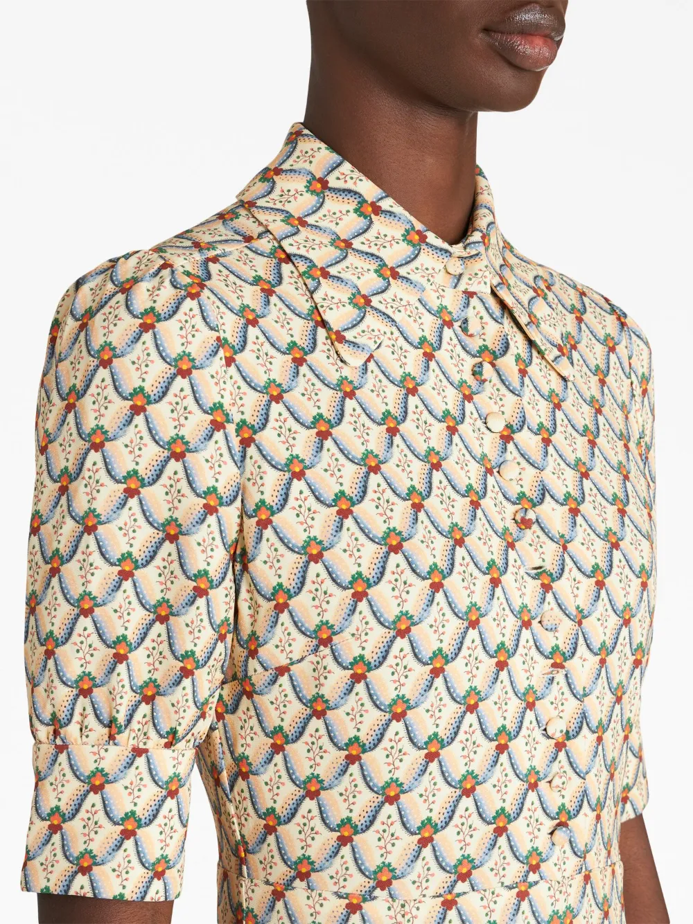 ETRO Blouse met abstracte print Beige