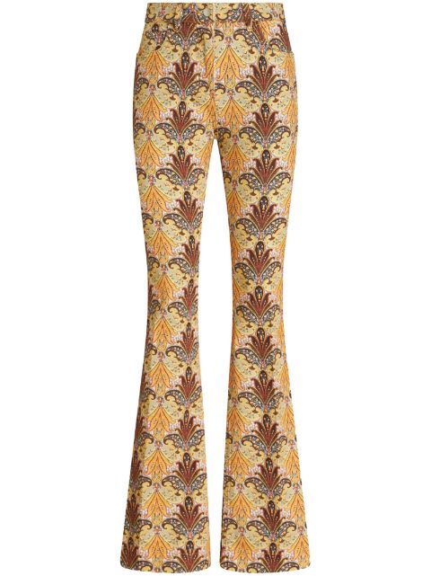 ETRO graphic-print flared jeans Women