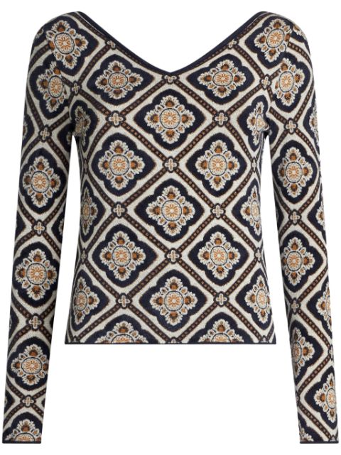 ETRO floral-jacquard jumper Women