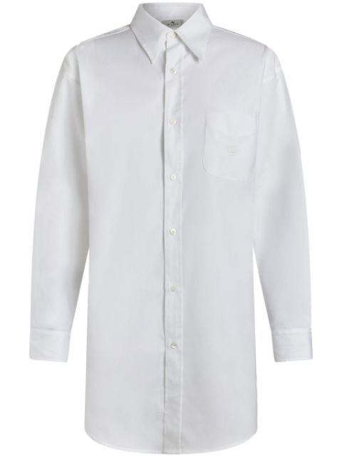 ETRO Pegaso motif-embroidered cotton shirt Women