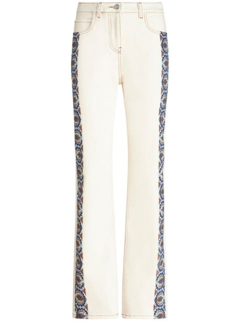 ETRO floral-print cotton jeans Women