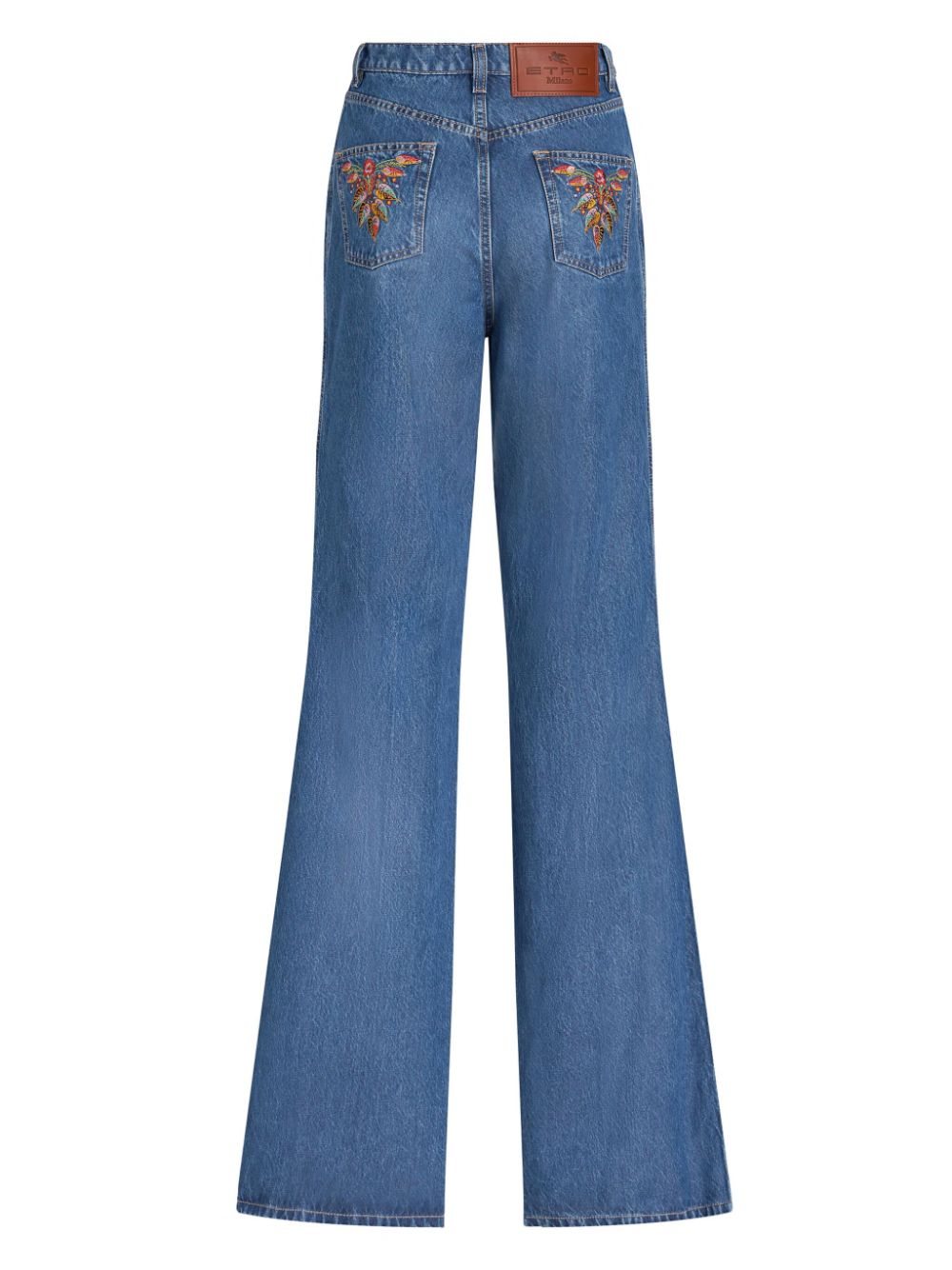 Affordable ETRO floral-embroidered flared jeans Women