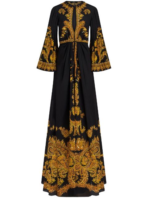 ETRO paisley-print silk maxi dress